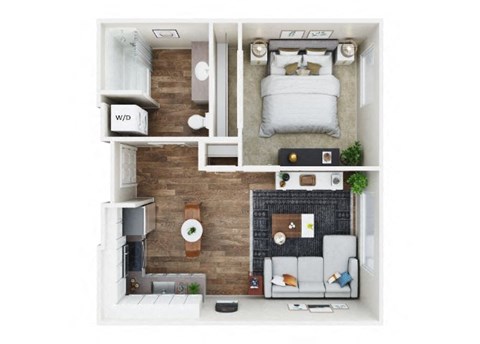 One Bedroom One bath 588